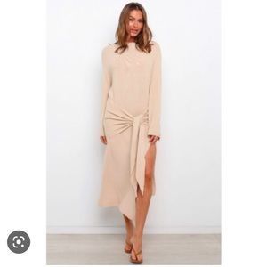 SNDY’s Tan Sweater Knit Tied Up Waist S